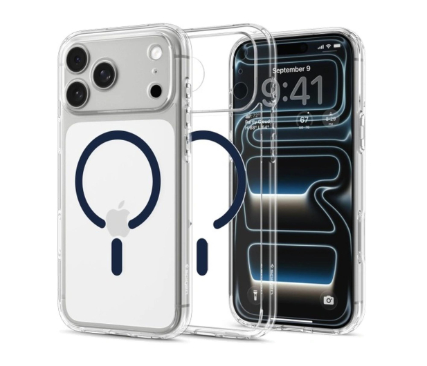 Spigen Ultra Hybrid MagSafe do iPhone 18 Pro/17 Pro (clear deep blu - 1586461 - zdjęcie